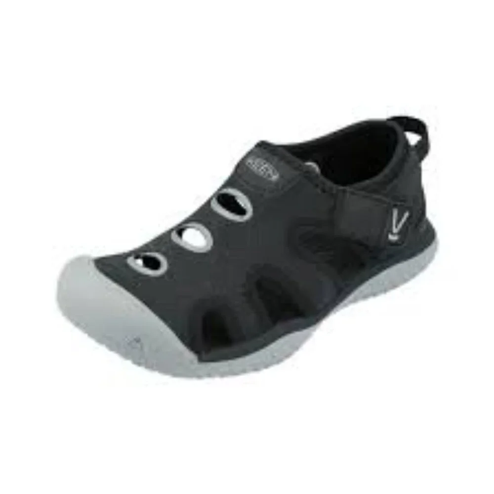 Keen Boy's Black Stingray Closed Toe Hook & Loop Casual Sandal Size 3